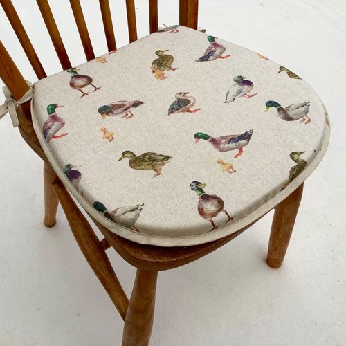 Mallard duck print chair - chair, seat