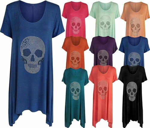 Womens short sleeve skull - womens,