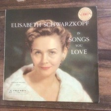 ELISABETH SCHWARZKOPF SAX 2265 Blue / Silver /  In Songs You Love