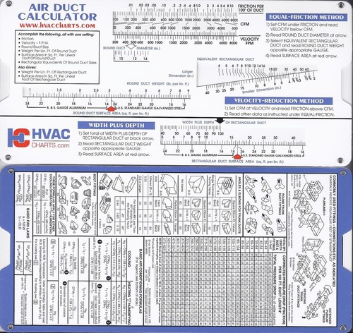 Air duct sizing calculator - air,