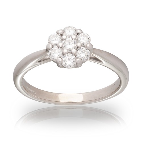 18ct white gold 35ct diamond - gold, 0.35ct