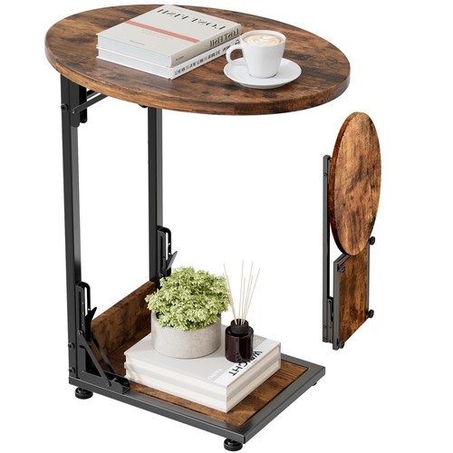 Folding side table end - table, couch