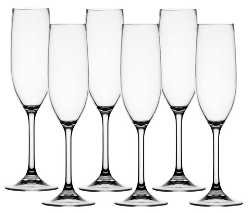 Champagne glass colorless set - colorless,