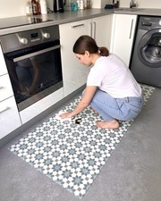 Moroccan Vinyl Kitchen Runner
