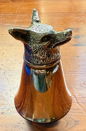 Vintage silver fox head - vintage, fox-head