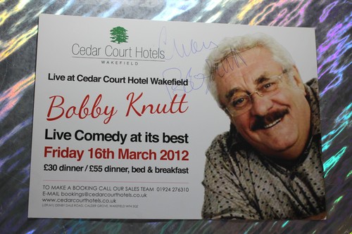 Bobby knutt signed - knutt, (emmerdale)