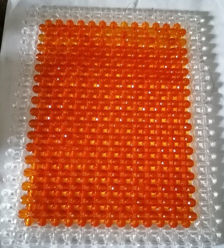 Beaded table mat - table,