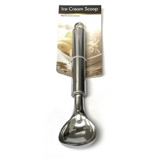 Durable Stainless Steel Ice Cream Scoop Metal Kitchen 21cm Long Handle Spoon NEW