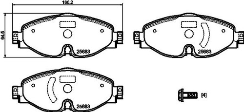 Mintex front brake pad - mintex,