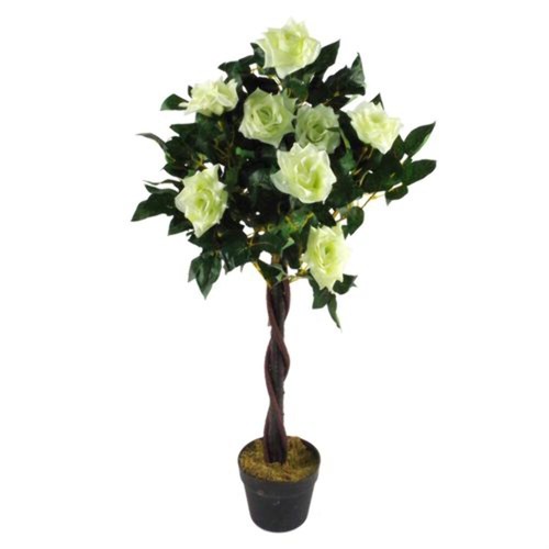 Artificial cream rose - cream,