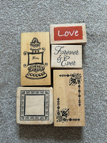 Wood mounted rubber stamps - wood-mounted,
