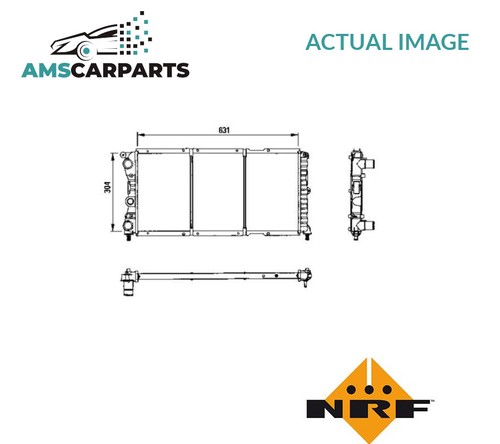Engine cooling radiator 58956 - engine,