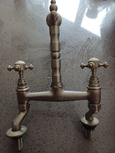 Vintage pewter mixer taps - , for