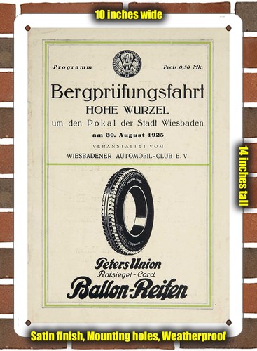 Metal sign 1925 hohe - -,