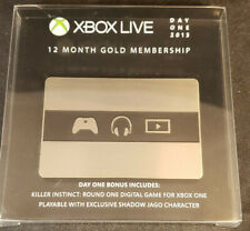 Day One 2013 Limited Edition Metal Card Xbox Live 12 Month Gold Membership NEW! 