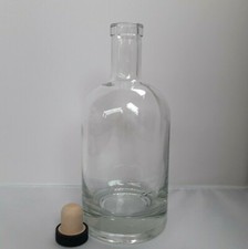 Round bottles glass clear - glass,