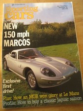 SPORTING CARS DEC 1984 MARCOS