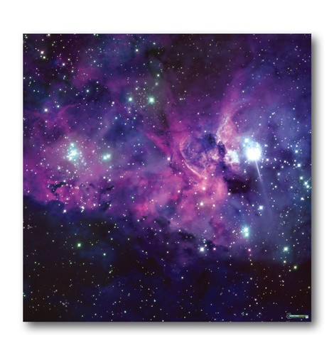 Gaming mat purple nebula - gaming,