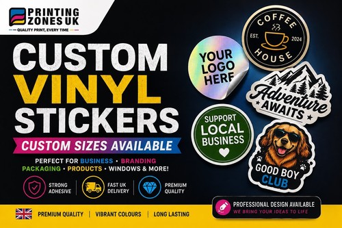 Custom vinyl stickers any size - stickers,