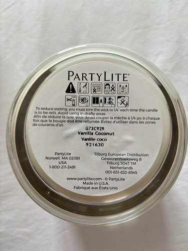 Partylite large candle vanilla - partylite,
