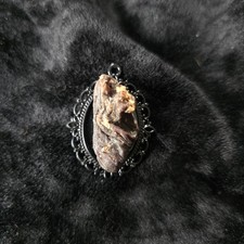 Handforged Crow Heart Pendant