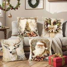 4 Pack Christmas Pillow Covers