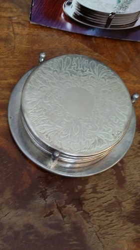 Vintage silver plated coaster - vintage,