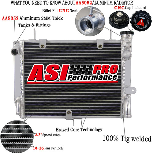 Aluminium radiator for 1999 - radiator, 1999-02