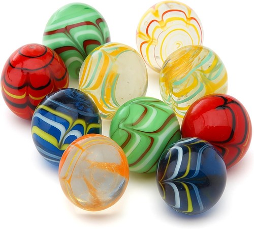 Handmade large glass marbles - large,