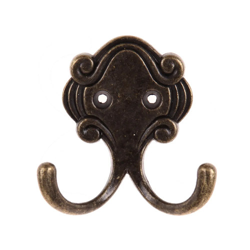 Vintage bronze wall hooks - vintage,