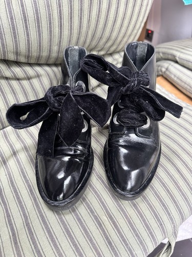Sandro glossed boots - glossed, 36