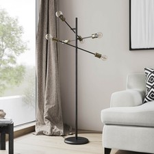 Floor Lamp 6 Lights Metal Matt