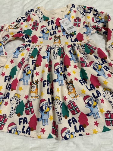 Girls bluey christmas dress - girls',