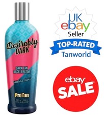 New Pro Tan Desirably Dark Natural Sunbed Tanning Accelerator Lotion Cream SALE!