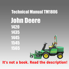 Technical Manual for John Deere 1420 1435 1445 1545 1565 On a Usb Stick