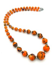 Vintage Orange Murano Glass