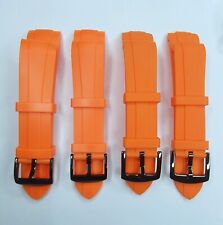 22mm Curved End SKX007 Divers Watch Straps Rubber Fit Seiko Mod 4X Straps