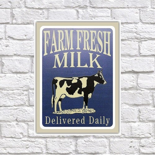 Farm fresh milk retro - milk,,