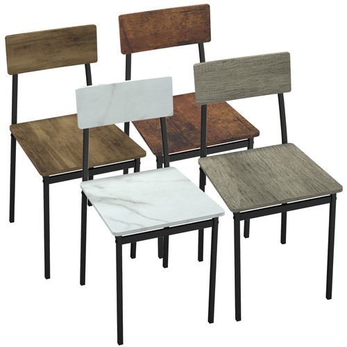 Industrial dining chairs black - dining,