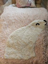 Sass & Belle Polar Bear Floor RUG MAT Kids Children’s BEDROOM PLAYROOM Nursery