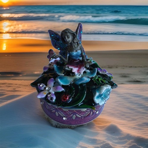 Blue purple fairy butterfly - blue,