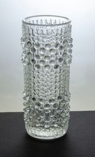 Vintage 1970's MCM Sklo Union Candlewax Glass Vase by Frantisek Peceny 180mm/7"