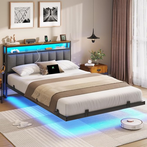 Floating bed frame king size - frame,
