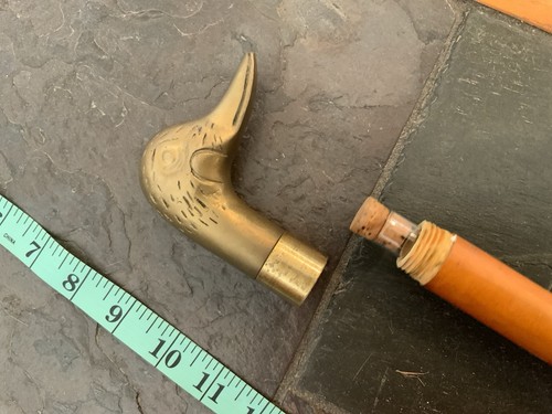Vintage wooden walking stick - wooden,