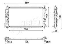 Radiator MAHLE Fits OPEL Astra