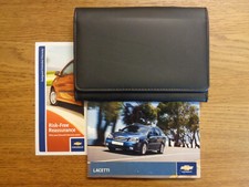 Chevrolet Lacetti Owners Handbook/Manual and Pack 04-10