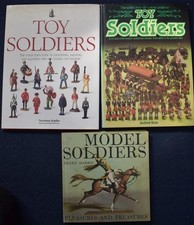 3 BOOKS ON TOY SOLDIERS. Vintage, Antique Miniature Military Figures, Collectors