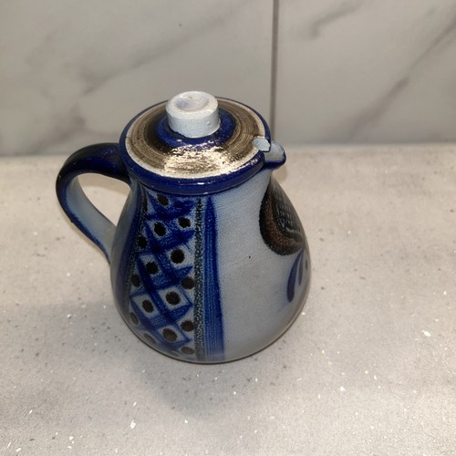 Vintage pottery small pitcher - small,