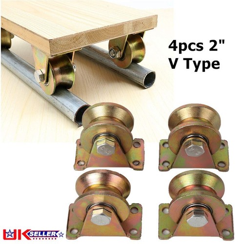 4pcs groove track wheel - v-groove,