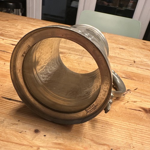 Vintage hammered pewter - 'hammered',